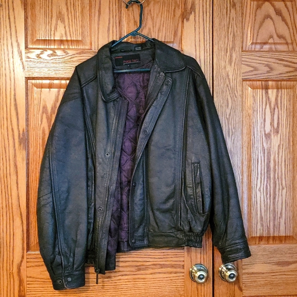Men's leather jacket